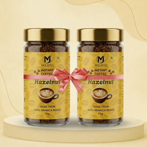 Hazelnut Instant Coffee Powder Combo - 75gm (Pack of 2)