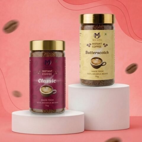 Premium Classic & Butterscotch Coffee Powder - 75gm (Pack of 2)