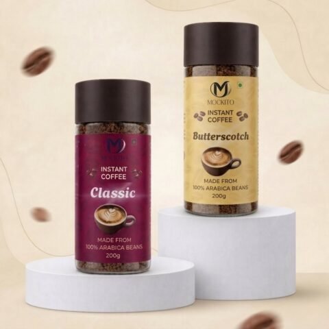 Premium Classic & Butterscotch Coffee Powder - 200gm (Pack of 2)