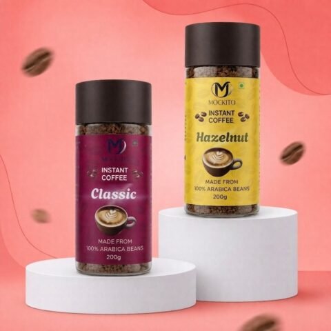 Premium Classic & Hazelnut Coffee Powder - 200gm (Pack of 2)