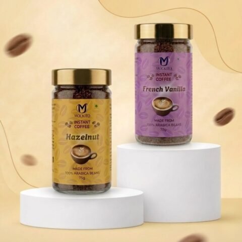Premium Hazelnut & Vanilla Coffee Powder - 75gm (Pack of 2)