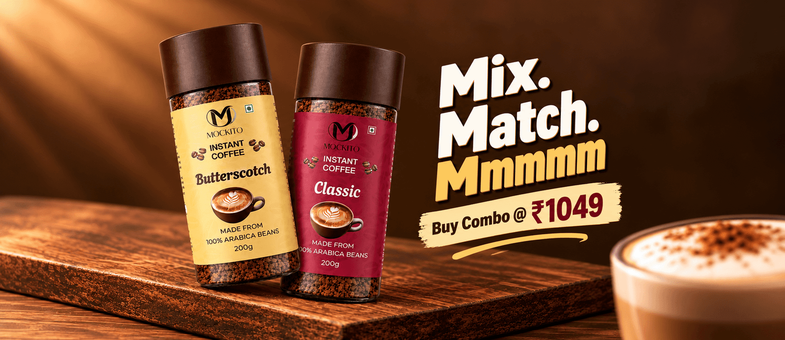 Buy Premium Instant Coffee Online | 100% Arabica | Mockito